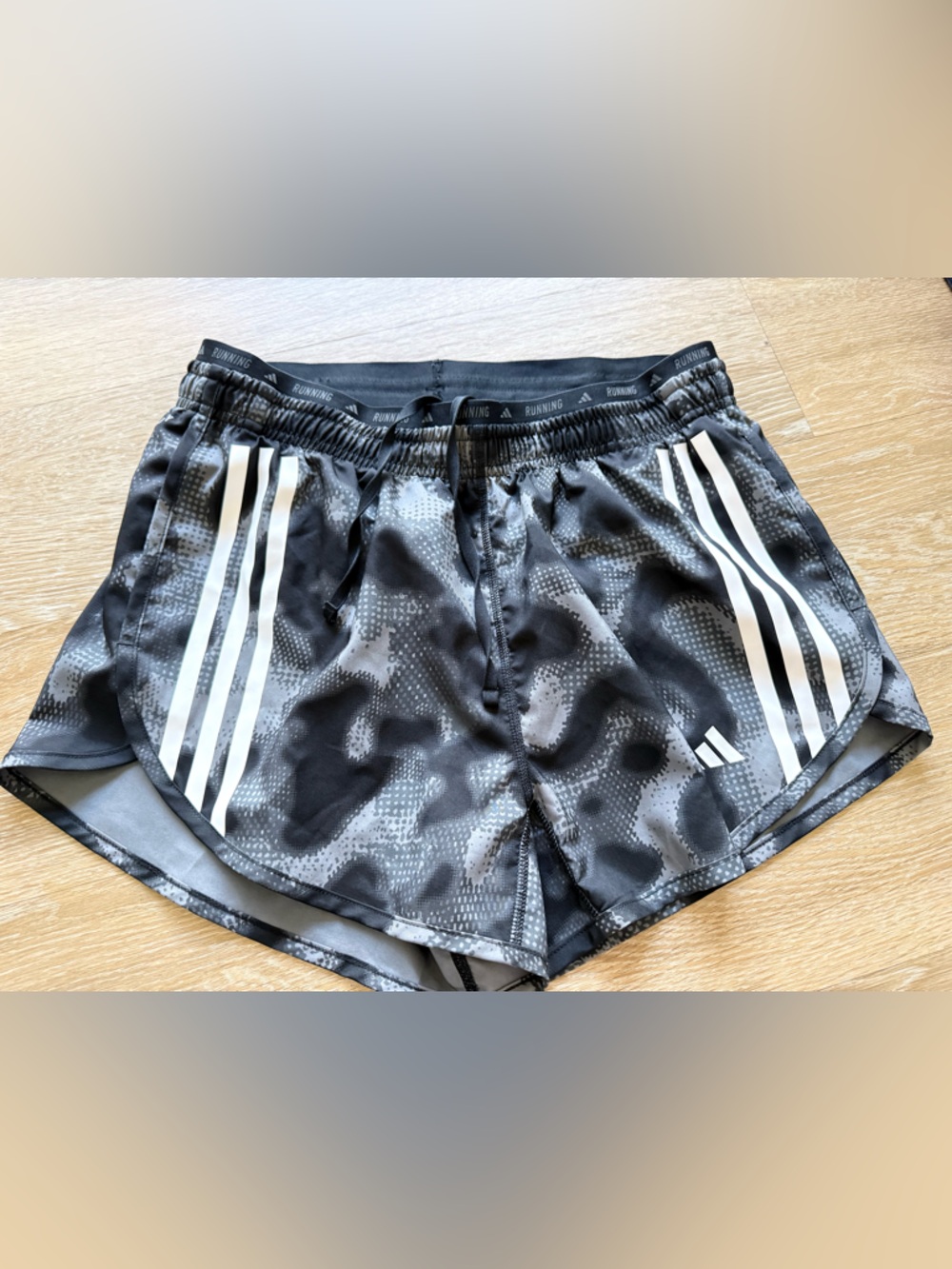 adidas Women's Black & White Athletic Running Shorts